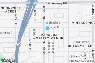 Map image of the property - 14832 N 36th Pl