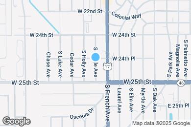Map image of the property - 2426 S Maple Ave