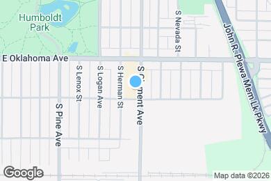 Map image of the property - 3163 S Clement Ave