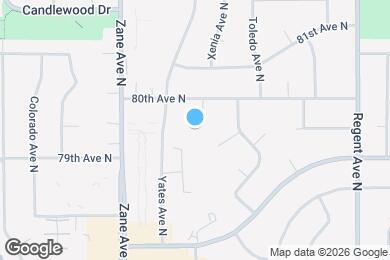 Map image of the property - 5701 80th Ave N