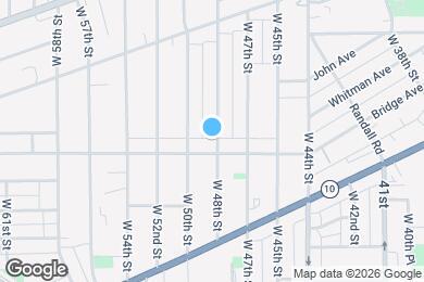 Map image of the property - 1889 W 48th St