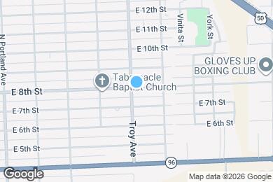 Map image of the property - 724 Troy Ave