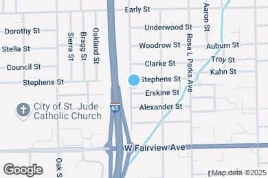 Map image of the property - 1617 S Holt St