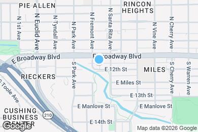 Map image of the property - 1119 E 12th St