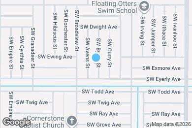 Map image of the property - 1274 SW Byron St