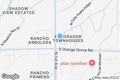 Map image of the property - 700 E Placita Leslie
