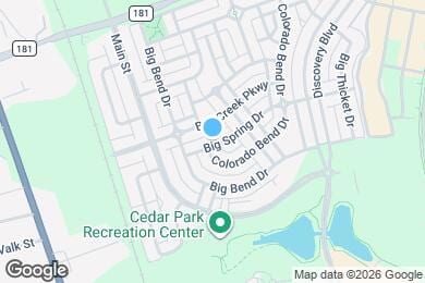 Map image of the property - 615 Big Spring Dr