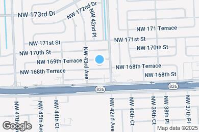 Map image of the property - 4235 NW 168th Terrace