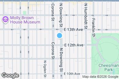 Map image of the property - 1231 N Downing St
