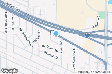 Map image of the property - 1205 W Bloomington Rd