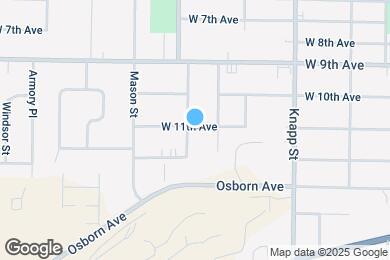Map image of the property - 1155 W 11th Ave