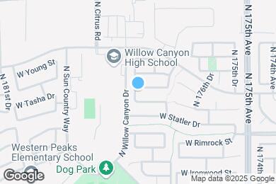 Map image of the property - 17793 W Post Dr