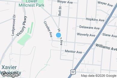 Map image of the property - 1768 Williams Ave