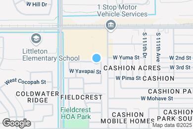 Map image of the property - 11365 W Yuma St