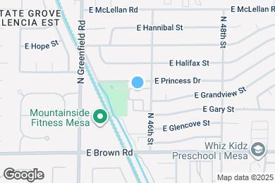 Map image of the property - 4541 E Granada St