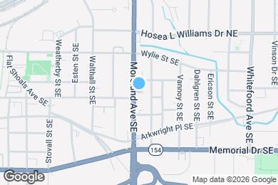 Map image of the property - 110 Moreland Ave SE