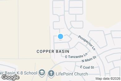 Map image of the property - 3910 E Hematite Ln