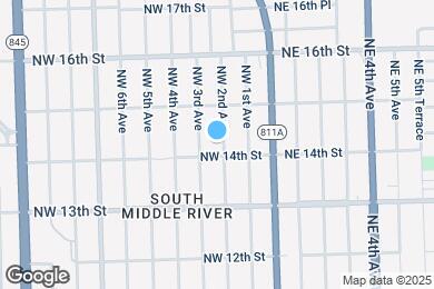 Map image of the property - 1409 NW 2nd Ave