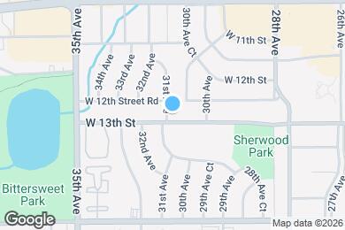 Map image of the property - 3033 W 13th St