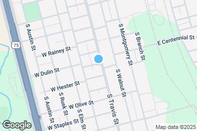 Map image of the property - 1312 S Travis St