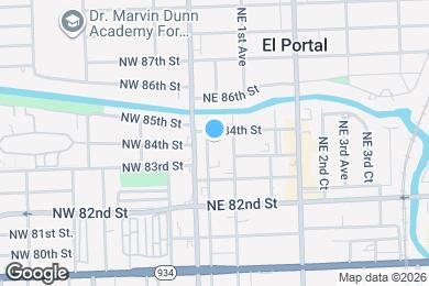 Map image of the property - 8321 NE Miami Ct