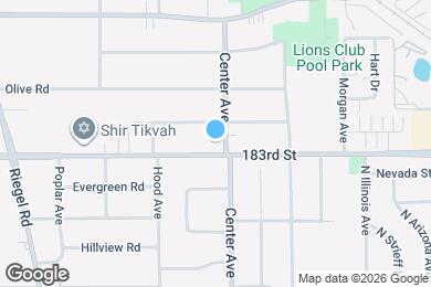 Map image of the property - 18244 Center Ave