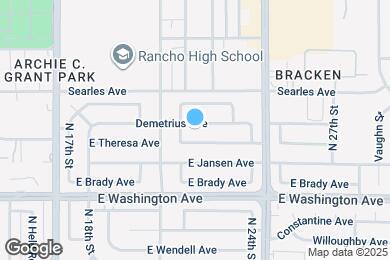 Map image of the property - 2208 Demetrius Ave