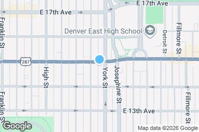 Map image of the property - 2220 E Colfax Ave