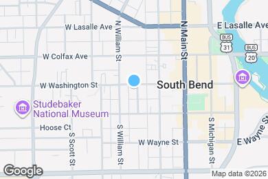Map image of the property - 402 W Washington St