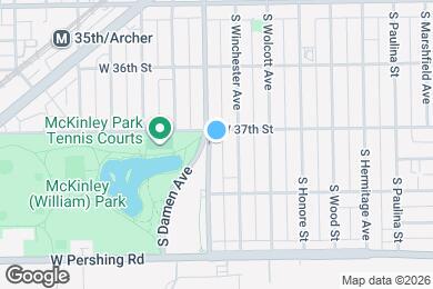 Map image of the property - 3711 S Damen Ave