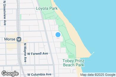 Map image of the property - 1130 W Morse Ave