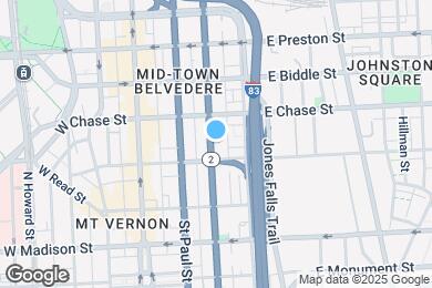 Map image of the property - 1015 N Calvert St