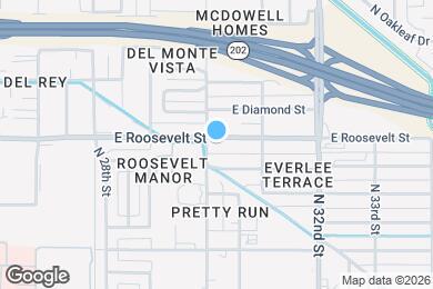 Map image of the property - 3005 E Roosevelt St