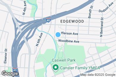 Map image of the property - 1409 Woodbine Ave