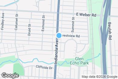 Map image of the property - 2842 Indianola Ave