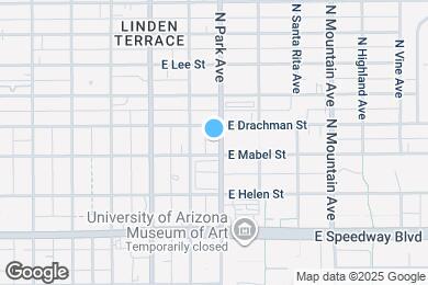 Map image of the property - 1327 N Park Ave