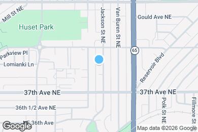 Map image of the property - 3820 Jackson St NE