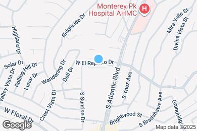 Map image of the property - 858 W El Repetto Dr