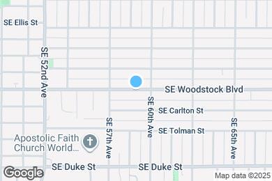 Map image of the property - 5846 SE Woodstock Blvd