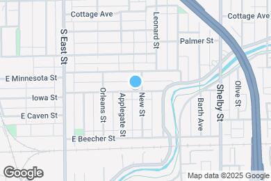 Map image of the property - 823 Iowa St