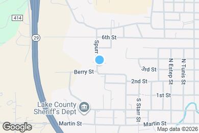 Map image of the property - 1195 Bryce Ct