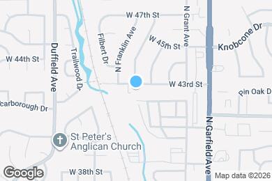 Map image of the property - 456 W 43rd St