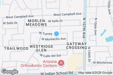 Map image of the property - 10902 W Montecito Ave