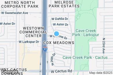 Map image of the property - 2615 W Corrine Dr