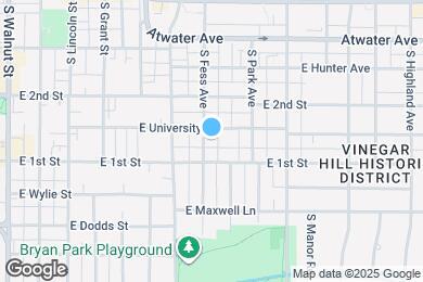 Map image of the property - 705 S Fess Ave