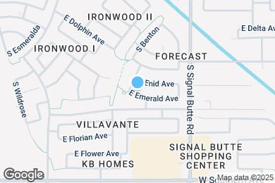 Map image of the property - 10630 E Emerald Ave