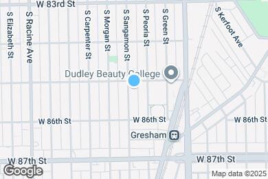 Map image of the property - 8513 S Sangamon St