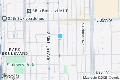 Map image of the property - 3629 S Indiana Ave