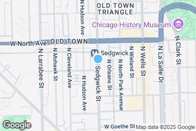 Map image of the property - 1518 N Sedgwick St
