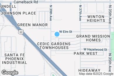 Map image of the property - 4644 N 38th Dr